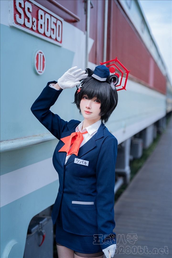 Coser@rioko凉凉子 VOL.141  蔚蓝档案 导游 椿 [62P12V-1.03G]推荐预览图
